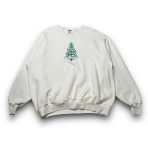 JERZEES EMBROIDERED MERRY CHRISTMAS CREWNECK